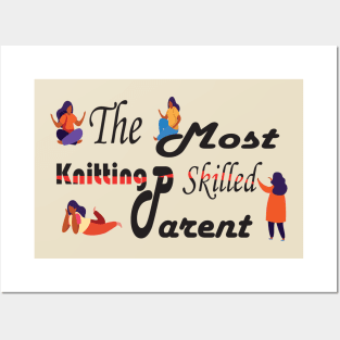 knitting mom lovers Posters and Art